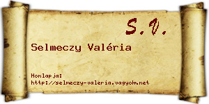 Selmeczy Valéria névjegykártya